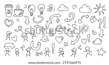 Vector Duddles line art illustration