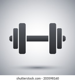 Vector dumbbell icon
