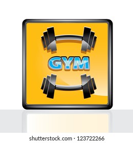  vector dumbbell icon. vector gym icon. symbol of sport and fitness. sport lifestyle vector image