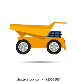 Vector dumper. Toy for kid. Editable image. Flat design.