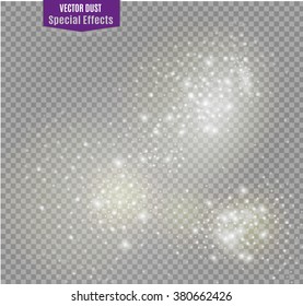 vector dust on a transparent background