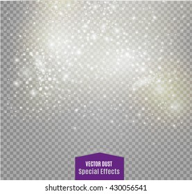 vector dust on a transparent background