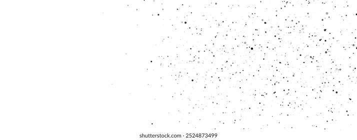 Vector dust particles with bokeh effect. Abstract white magic background.