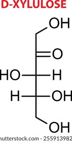 Vector Of D-Xylulose Chemical Structure