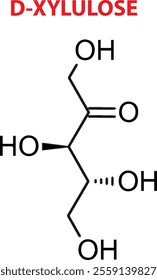 Vector Of D-Xylulose Chemical Structure