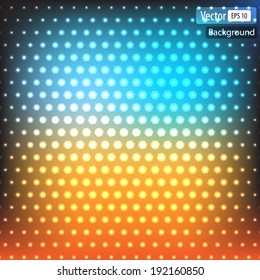 Vector dynamic abstract background with bright circles
