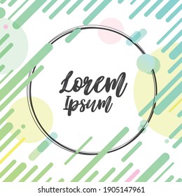 Vector dynamic frame. Stylish geometric elements for business cards, invitations, gift cards, flyers, brochures, covers, posters design. Vector illustration