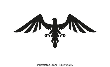 Vector eagle black icon.