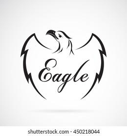 Vector of eagle design on white background. Vector eagle for your design.