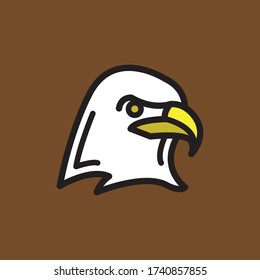 Vector Eagle, falcon and bird icon and logo for professional business