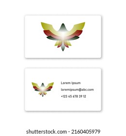 Vector eagle in gradient style