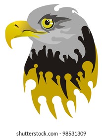 Vector eagle head