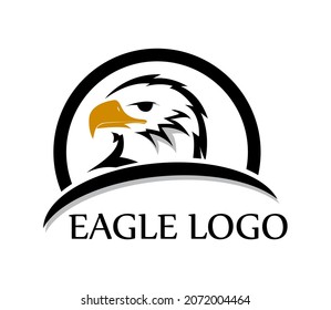 vector eagle head logo, inspirational logo