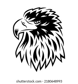 Vector Eagle Head Tattoo Stock Vector (Royalty Free) 2180648993 ...