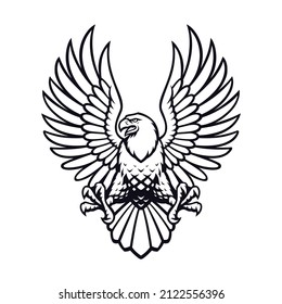 Vector Eagle Logo, this design can be used as a sports emblem