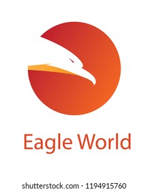 Vector Eagle World Logo Design Template Icon
