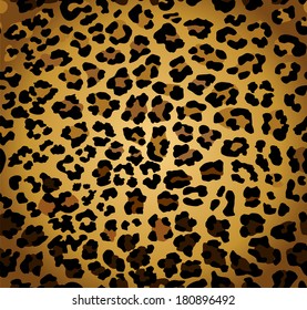 Vector eamless leopard print .