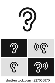 Vector Ear Icon