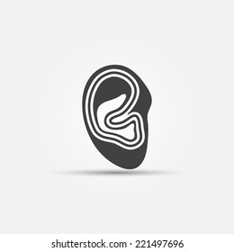 Vector ear icon - concept logo