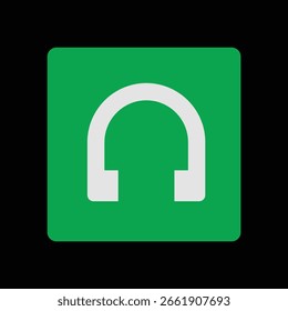 Vektorohrhörer Symbol Design für UI UX Design