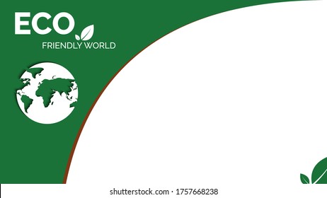 Vector of earth, alphabet and leaf logo combination, Planet and eco symbol or icon, Unique global and natural, organic logotype design template, vector illustration for graphic design, banner, website