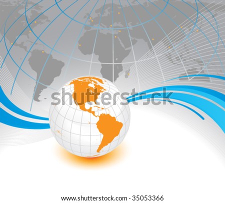 Vector earth background