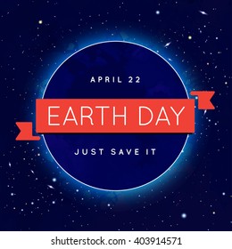 Vector Earth Day, Eco Day Illustration