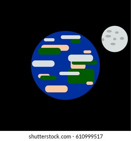 vector earth drop stock vector icon illustration


