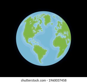 Vector earth globe icon design.