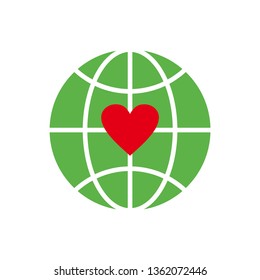 Vector Earth. Earth icon. Earth Day icon. 
