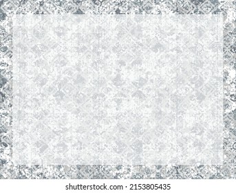 Vector Earth Modern tone colors with Carpet bathmat and Rug Boho style ethnic floral damask design pattern with distressed woven texture and effect Antique traditional  rug pattern floor covering 