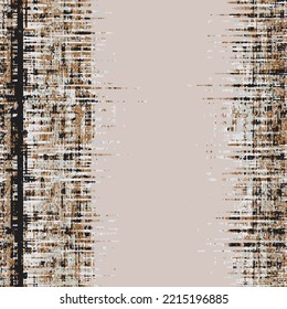 Vector Earth Modern tone colors with Carpet bathmat and Rug Boho style ethnic dyed stripe design pattern with distressed woven texture and effect Antique traditional rug  floor covering scarf curtain