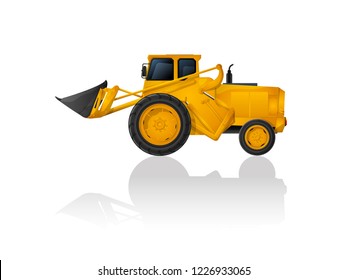 Vector  earth mover icon on white background