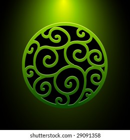Vector Earth Ornament