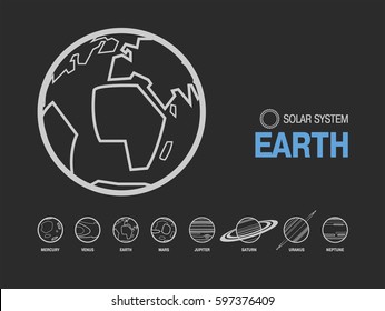Vector Earth Planet