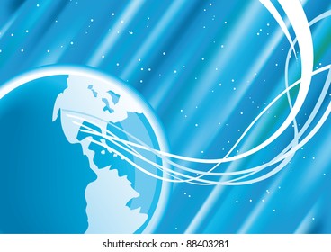 Vector Earth with wave elements