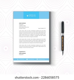 Plantilla de membrete corporativa fácilmente modificable
