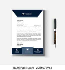 Vektorgrafik-Vorlage für leicht bearbeitbare Firmenbriefkopien