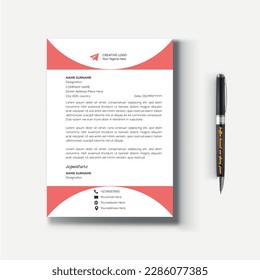 Plantilla de membrete corporativa fácilmente modificable