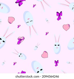 Vector Easter background. It fits very well in textiles, fabric, bedding, wallpapers, decorative elements.