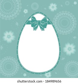Vector easter card illustration