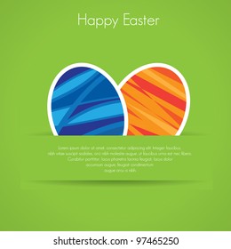 Vector easter egg card.