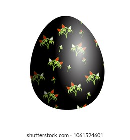 Vector Easter egg. Colourful element for decoration. 