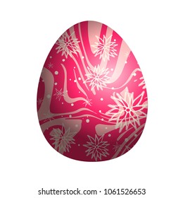 Vector Easter egg. Colourful element for decoration. 