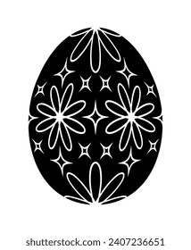 vector easter egg isolated on white background