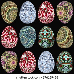 vector Easter eggs