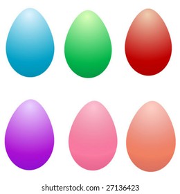 vector easter eggs