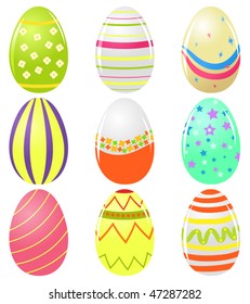 Vector easter eggs
