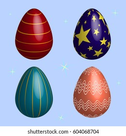  Vector Easter eggs
