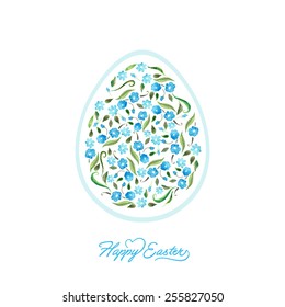 vector easter eggs. It can be used for card, postcard, cover, invitation, easter card.